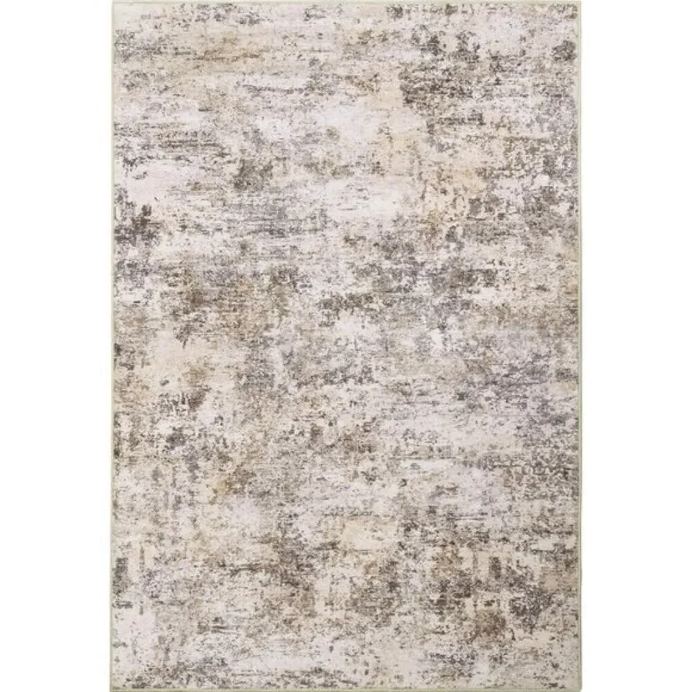 8x10 Brown Washable Area Rug, Ultra-Thin Non-Slip Soft Carpet for Home & Room